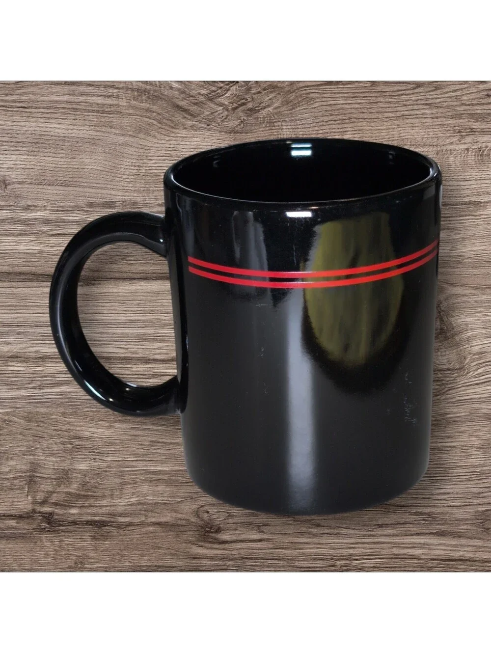 Preferred Stock Cologne Black Coffee Mug Vintage 8 oz Advertisement Promo